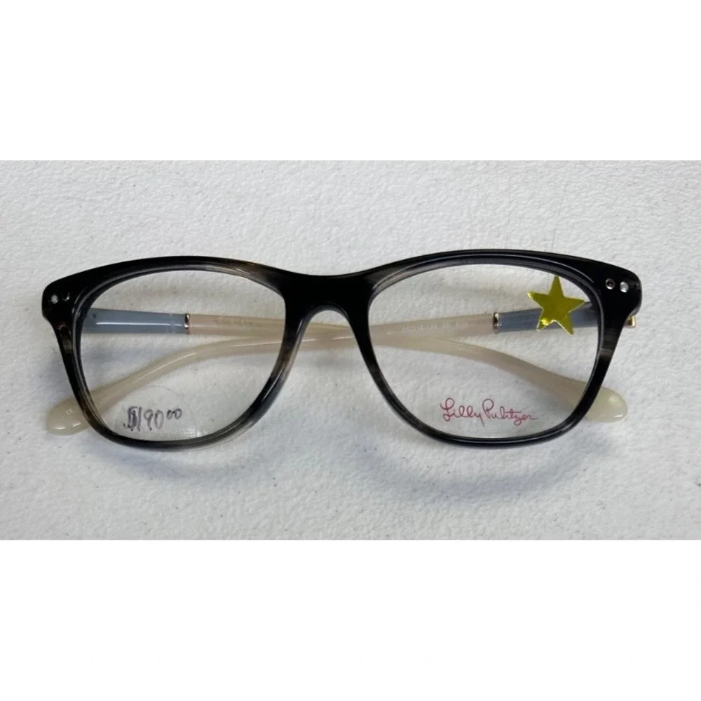 Lilly Pulitzer Womens Cat Eye Eyeglasses Ellis Tortoise Full Rim Frames 50mm NEW